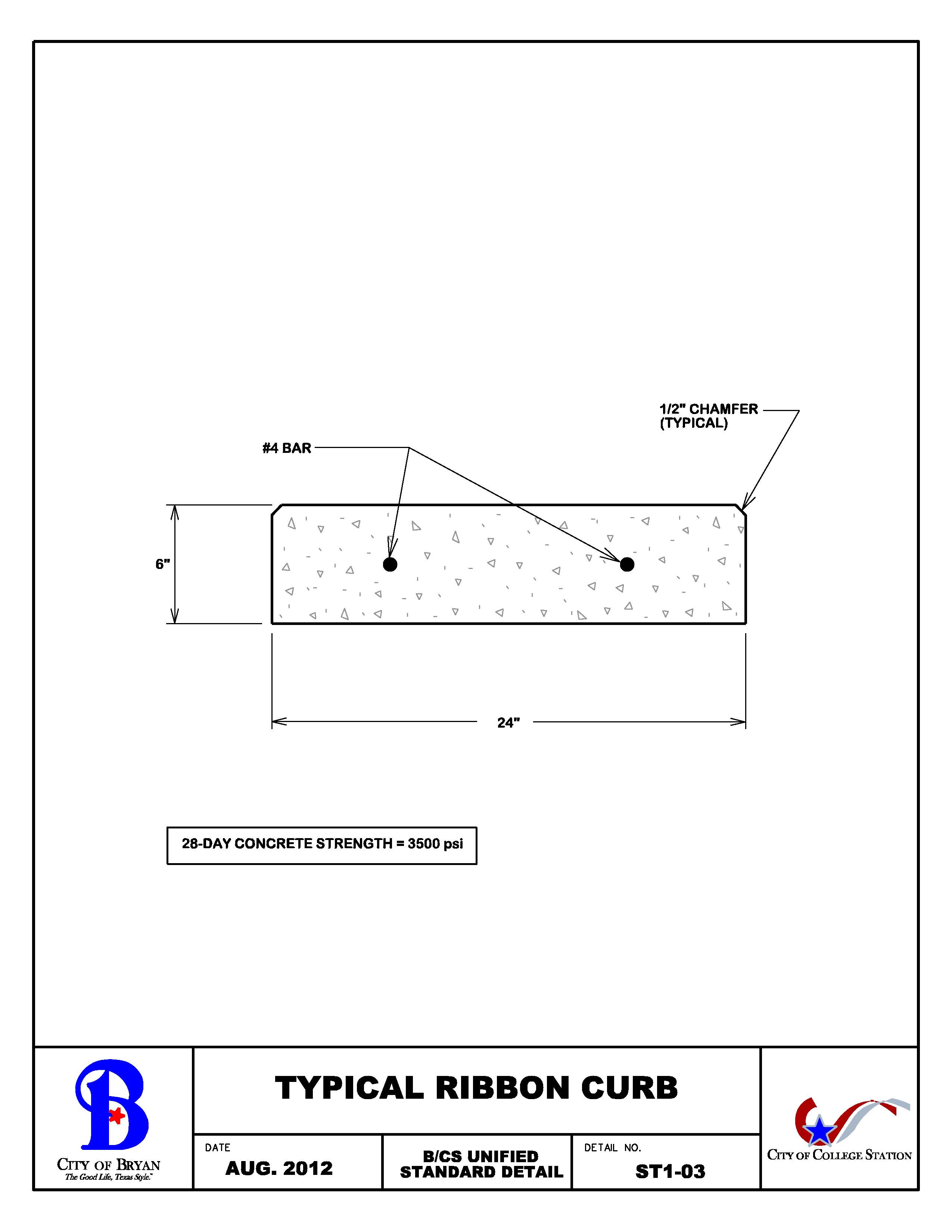Concrete Curb Dimensions